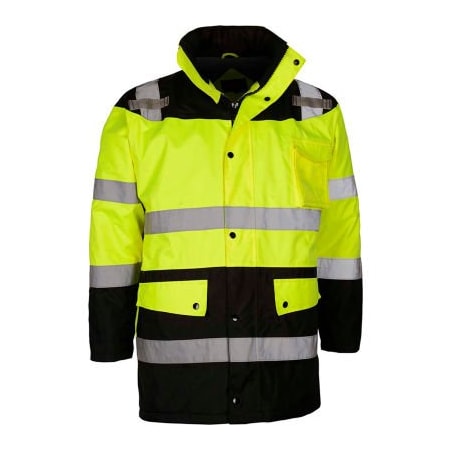 Gss Safety GSS Safety 8501 Waterproof Parka, Class 3, Lime/Black, 5XL 8501-5XL